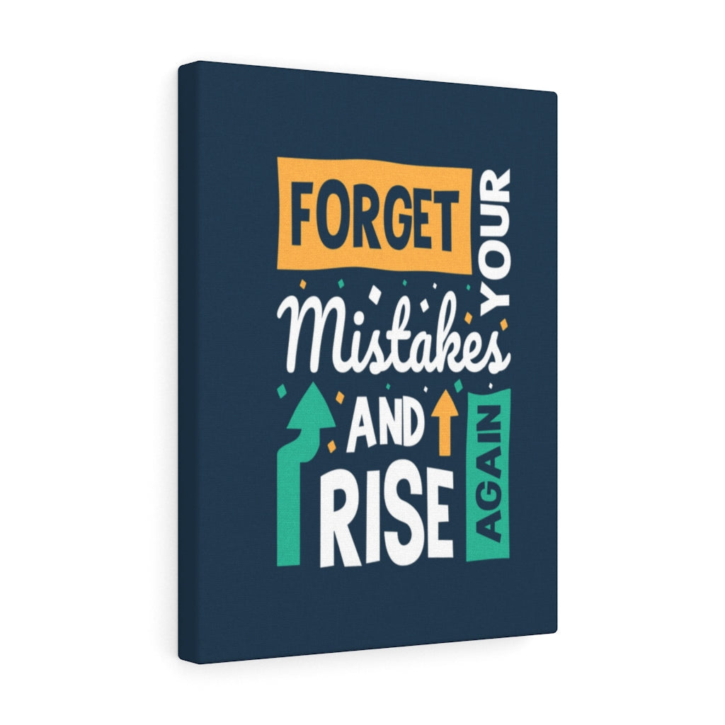 Scripture Walls Inspirational Wall Art Forget Your Mistakes And Rise Again Wall Art Motivation Wall Decor for Home Office Gym Inspiring Success Quote Print Ready to Hang Unframed-Express Your Love Gifts