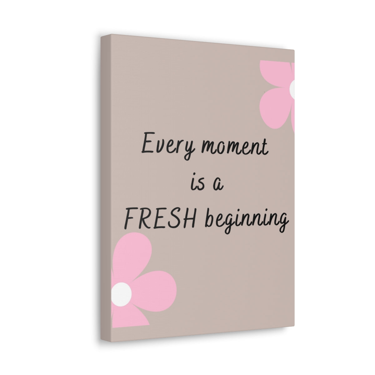 Scripture Walls Inspirational Wall Art Fresh Beginning Every Moment Motivation Wall Decor for Home Office Gym Inspiring Success Quote Print Ready to Hang Unframed-Express Your Love Gifts