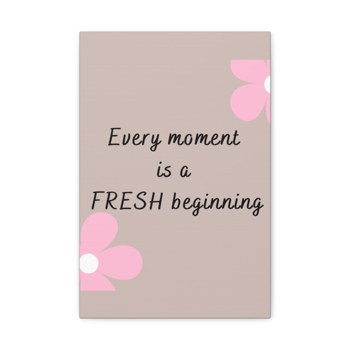 Scripture Walls Inspirational Wall Art Fresh Beginning Every Moment Motivation Wall Decor for Home Office Gym Inspiring Success Quote Print Ready to Hang Unframed-Express Your Love Gifts