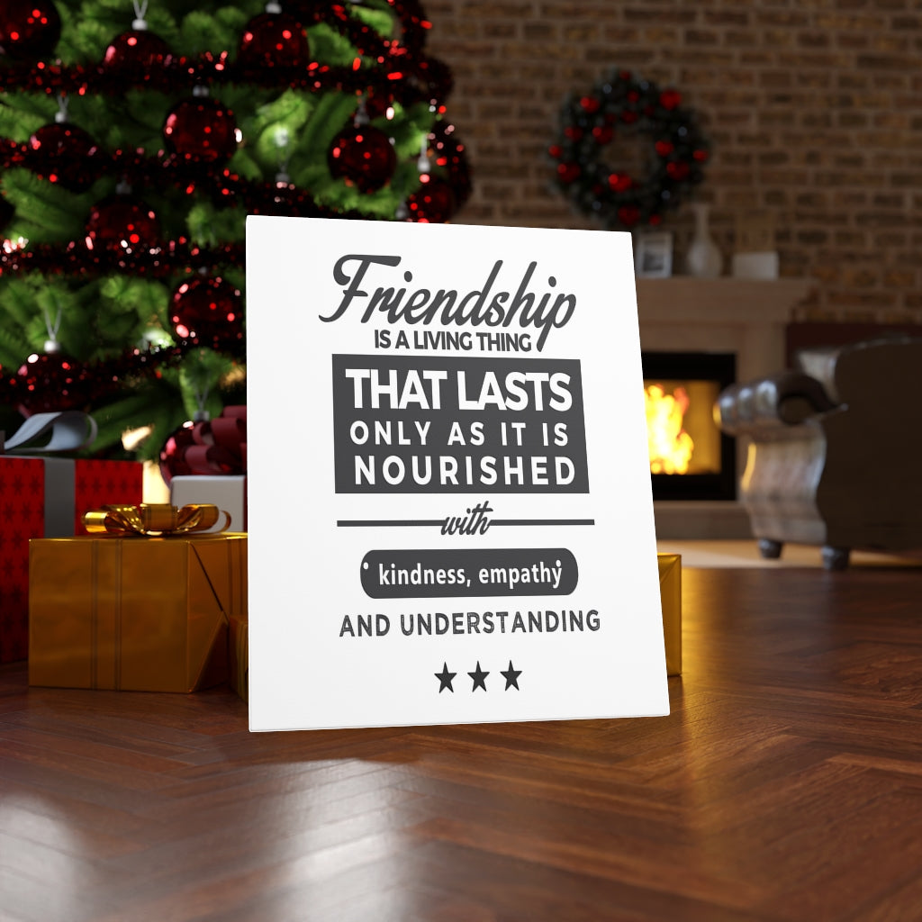 Scripture Walls Inspirational Wall Art Friendship Is A Living Thing Wall Art Motivation Wall Decor for Home Office Gym Inspiring Success Quote Print Ready to Hang Unframed-Express Your Love Gifts
