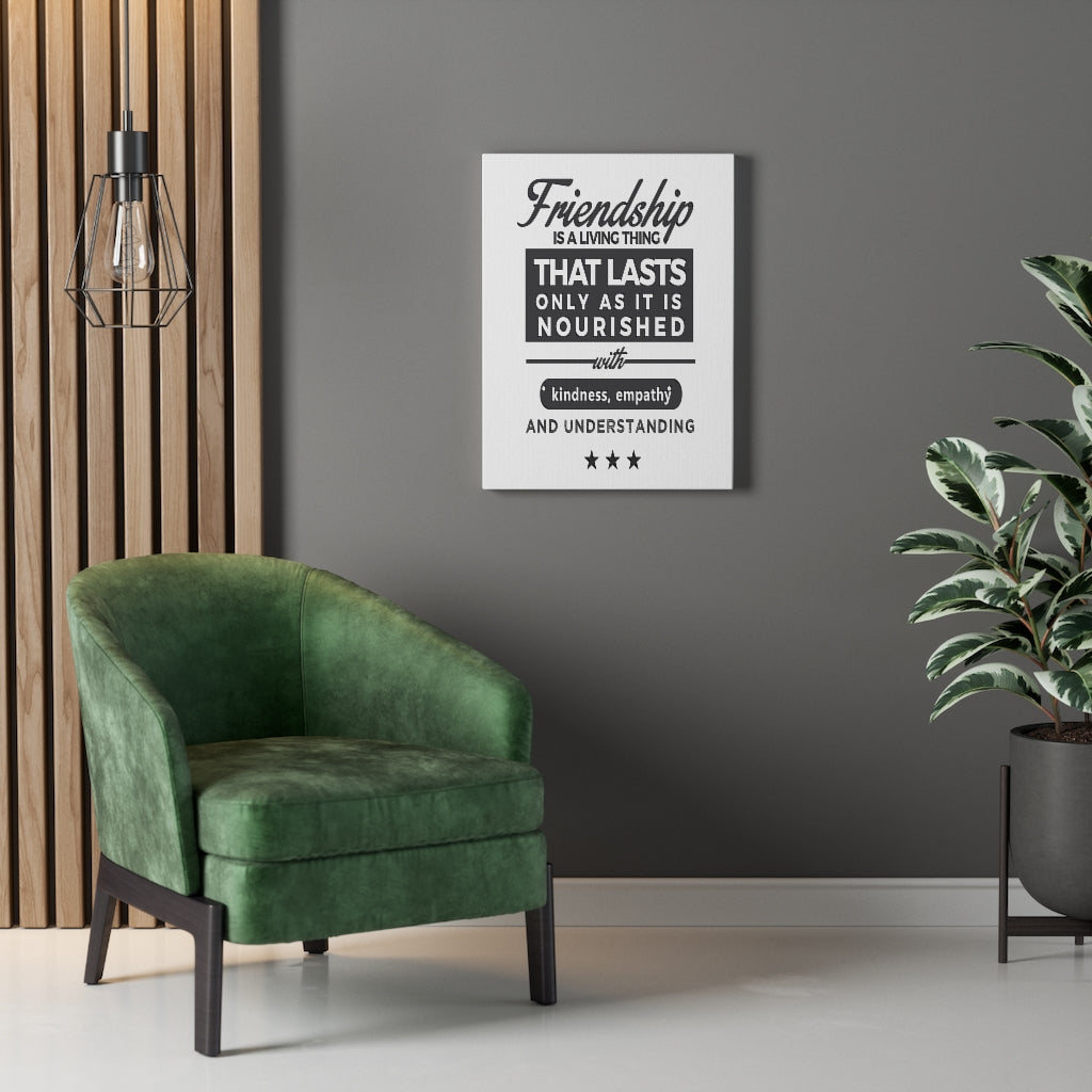 Scripture Walls Inspirational Wall Art Friendship Is A Living Thing Wall Art Motivation Wall Decor for Home Office Gym Inspiring Success Quote Print Ready to Hang Unframed-Express Your Love Gifts