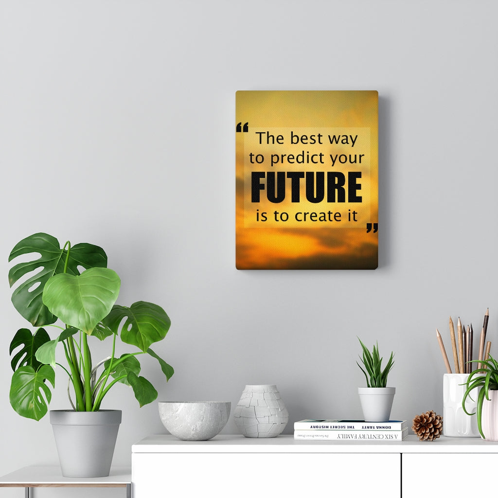 Scripture Walls Inspirational Wall Art Future Is To Create It Motivational Print Ready to Hang Artwork Unframed-Express Your Love Gifts