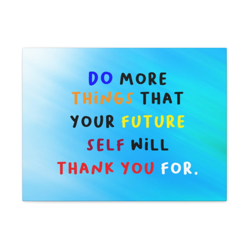 Scripture Walls Inspirational Wall Art Future Self Will Thank You Motivation Wall Decor for Home Office Gym Inspiring Success Quote Print Ready to Hang Unframed-Express Your Love Gifts