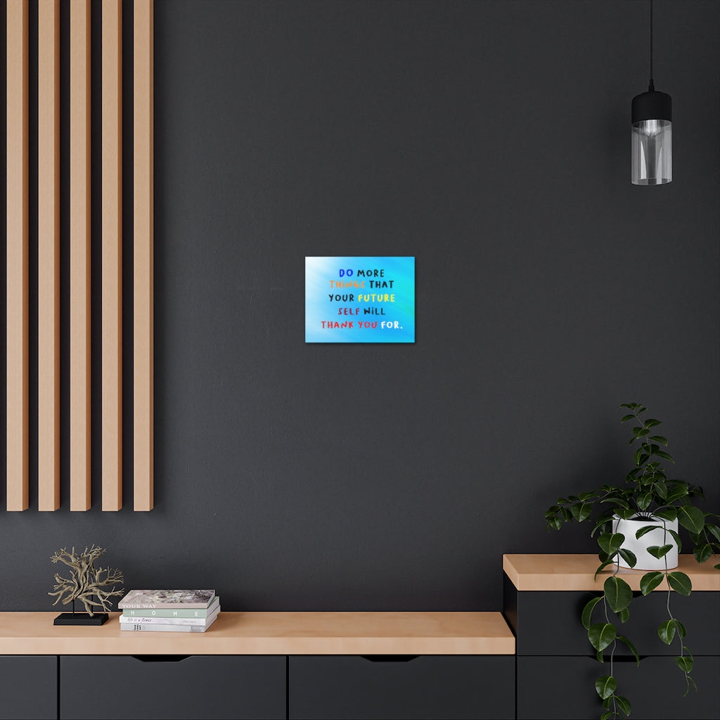 Scripture Walls Inspirational Wall Art Future Self Will Thank You Motivation Wall Decor for Home Office Gym Inspiring Success Quote Print Ready to Hang Unframed-Express Your Love Gifts