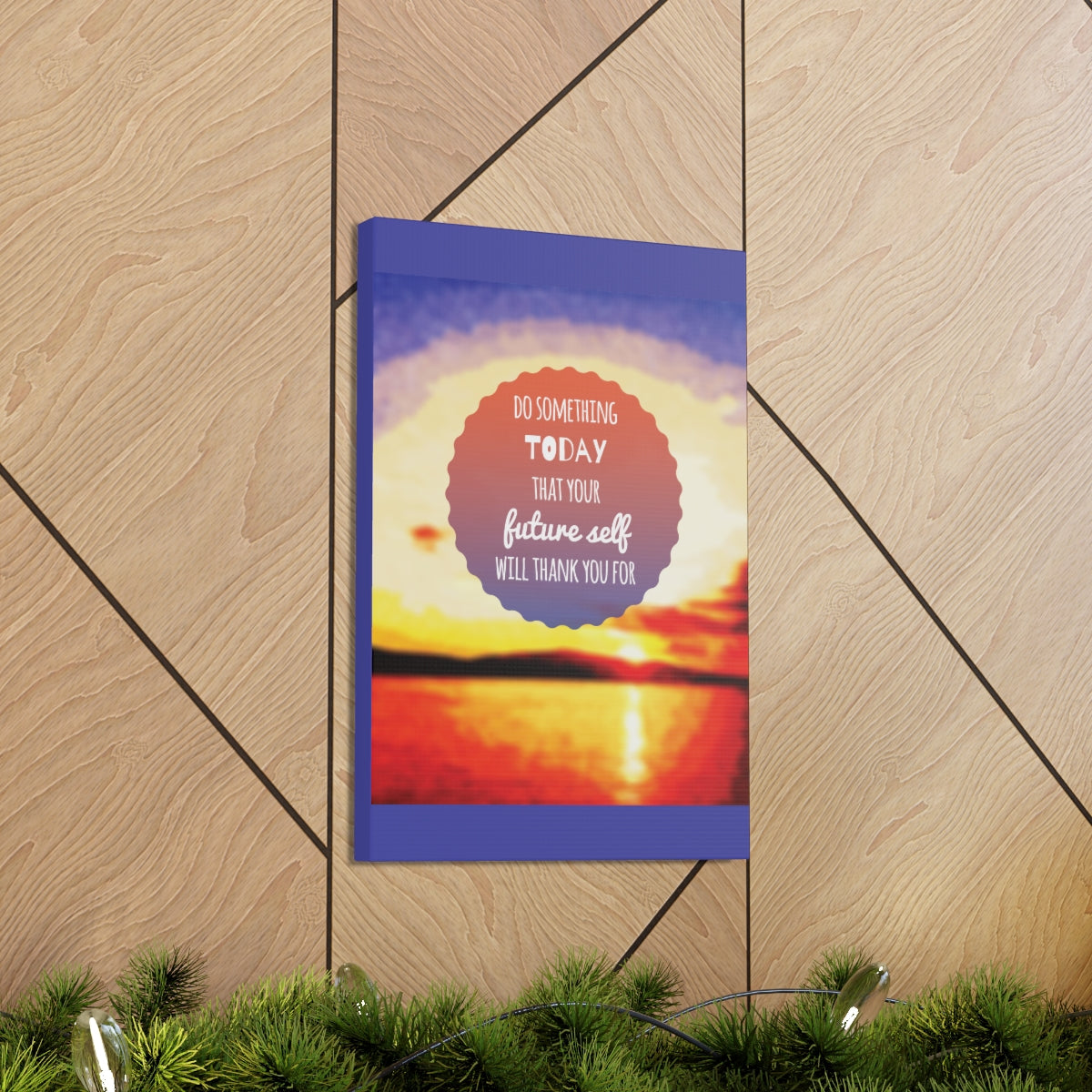 Scripture Walls Inspirational Wall Art Future Self Will Thank You Motivation Wall Decor for Home Office Gym Inspiring Success Quote Print Ready to Hang Unframed-Express Your Love Gifts