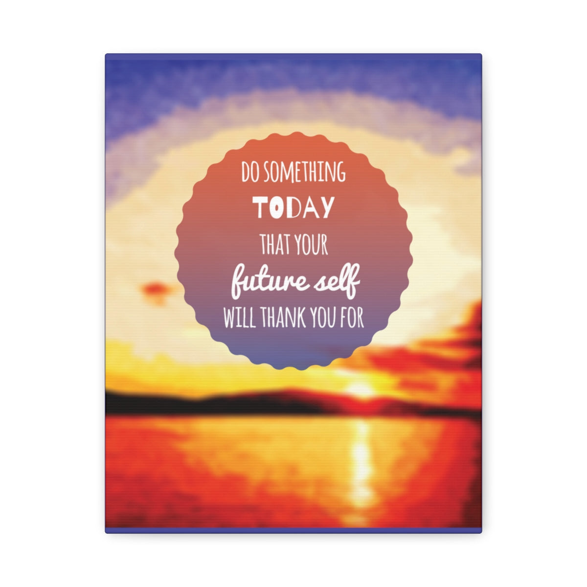 Scripture Walls Inspirational Wall Art Future Self Will Thank You Motivation Wall Decor for Home Office Gym Inspiring Success Quote Print Ready to Hang Unframed-Express Your Love Gifts