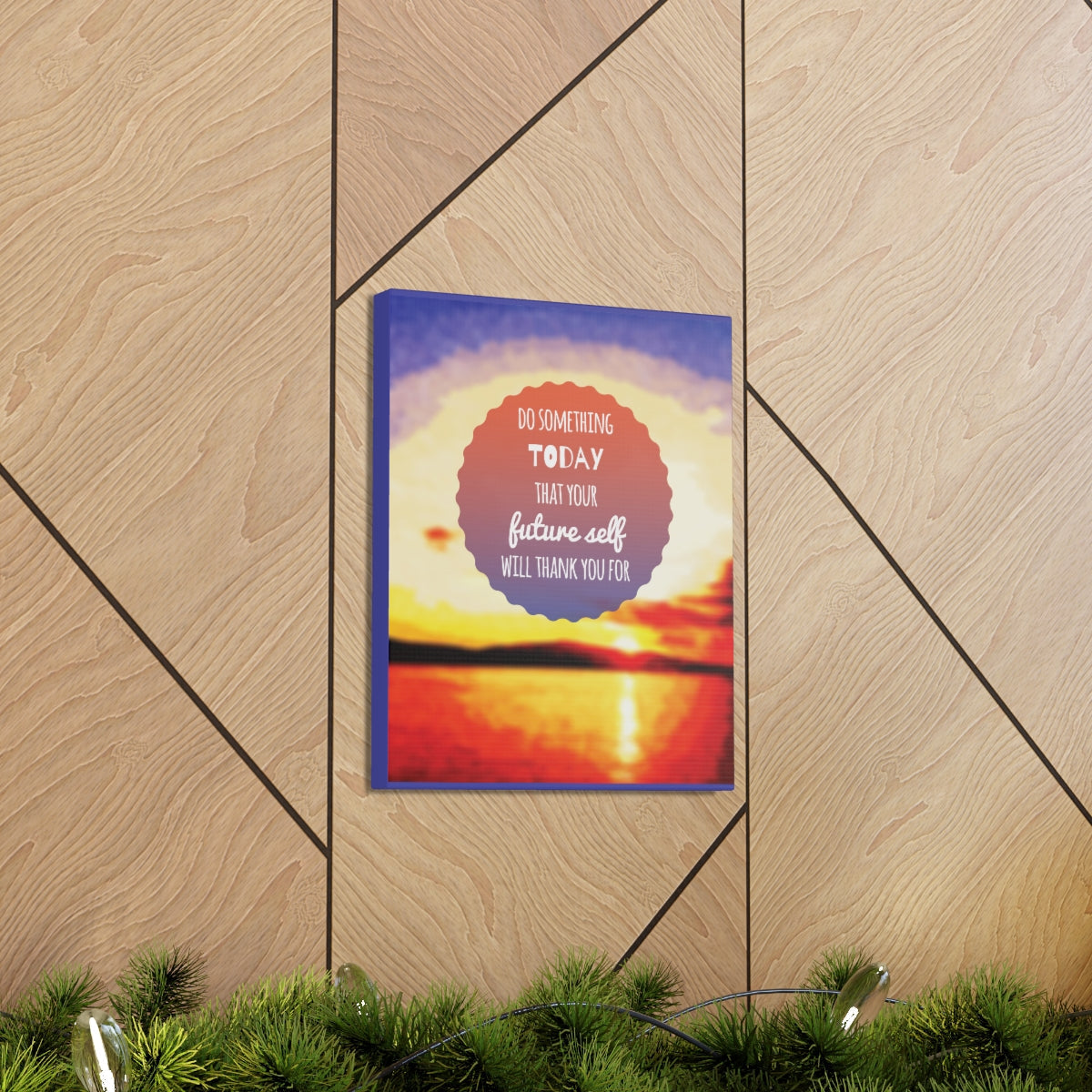 Scripture Walls Inspirational Wall Art Future Self Will Thank You Motivation Wall Decor for Home Office Gym Inspiring Success Quote Print Ready to Hang Unframed-Express Your Love Gifts