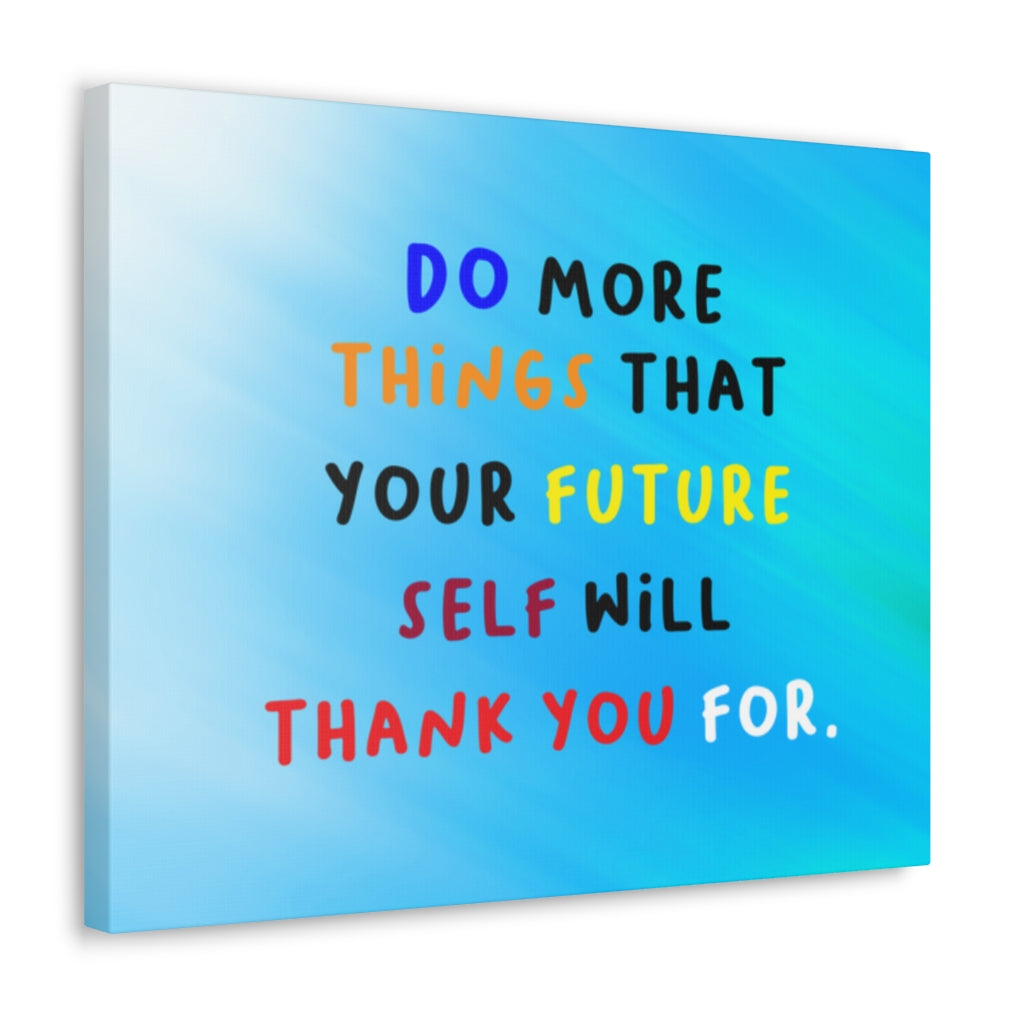 Scripture Walls Inspirational Wall Art Future Self Will Thank You Motivation Wall Decor for Home Office Gym Inspiring Success Quote Print Ready to Hang Unframed-Express Your Love Gifts