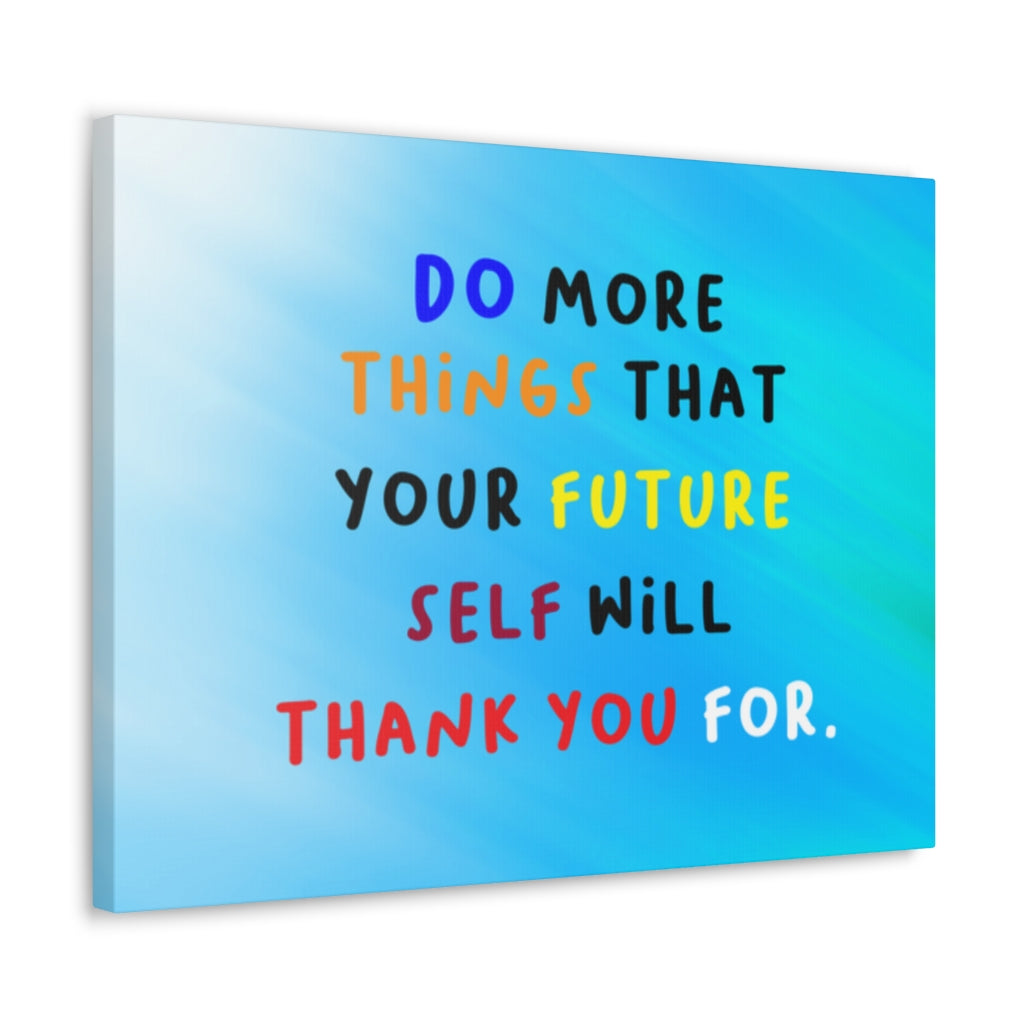 Scripture Walls Inspirational Wall Art Future Self Will Thank You Motivation Wall Decor for Home Office Gym Inspiring Success Quote Print Ready to Hang Unframed-Express Your Love Gifts