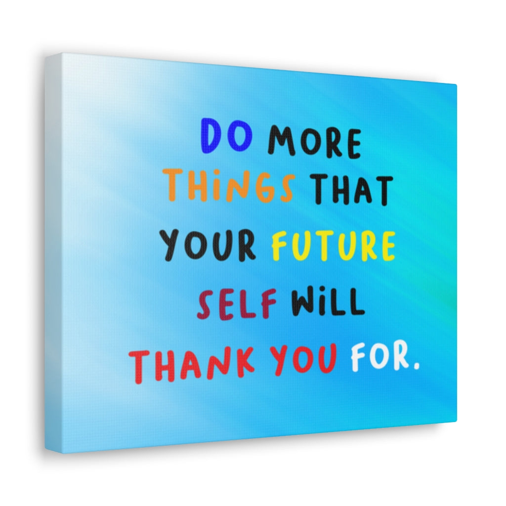 Scripture Walls Inspirational Wall Art Future Self Will Thank You Motivation Wall Decor for Home Office Gym Inspiring Success Quote Print Ready to Hang Unframed-Express Your Love Gifts