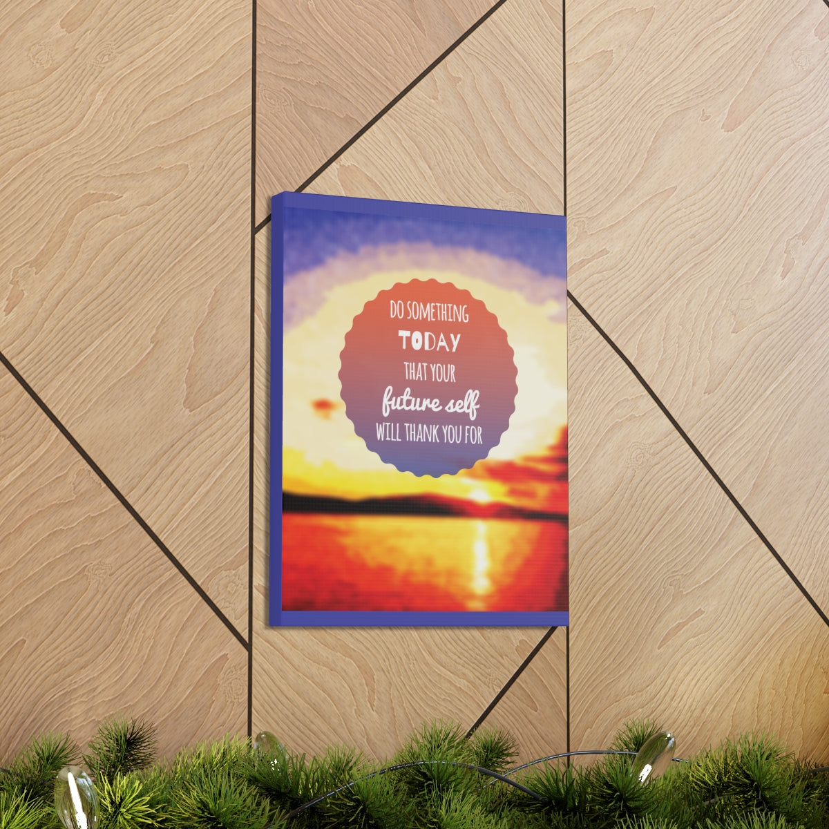 Scripture Walls Inspirational Wall Art Future Self Will Thank You Motivation Wall Decor for Home Office Gym Inspiring Success Quote Print Ready to Hang Unframed-Express Your Love Gifts