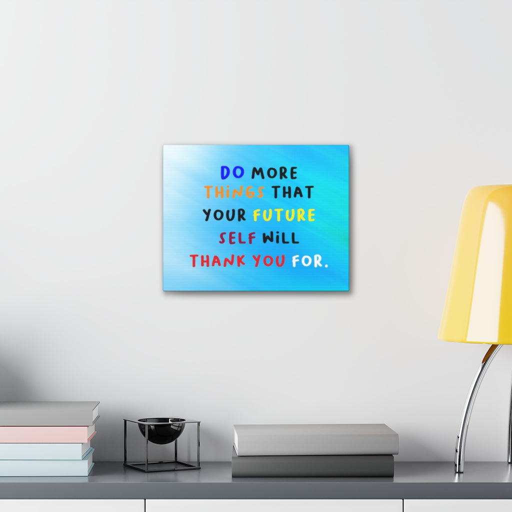 Scripture Walls Inspirational Wall Art Future Self Will Thank You Motivation Wall Decor for Home Office Gym Inspiring Success Quote Print Ready to Hang Unframed-Express Your Love Gifts