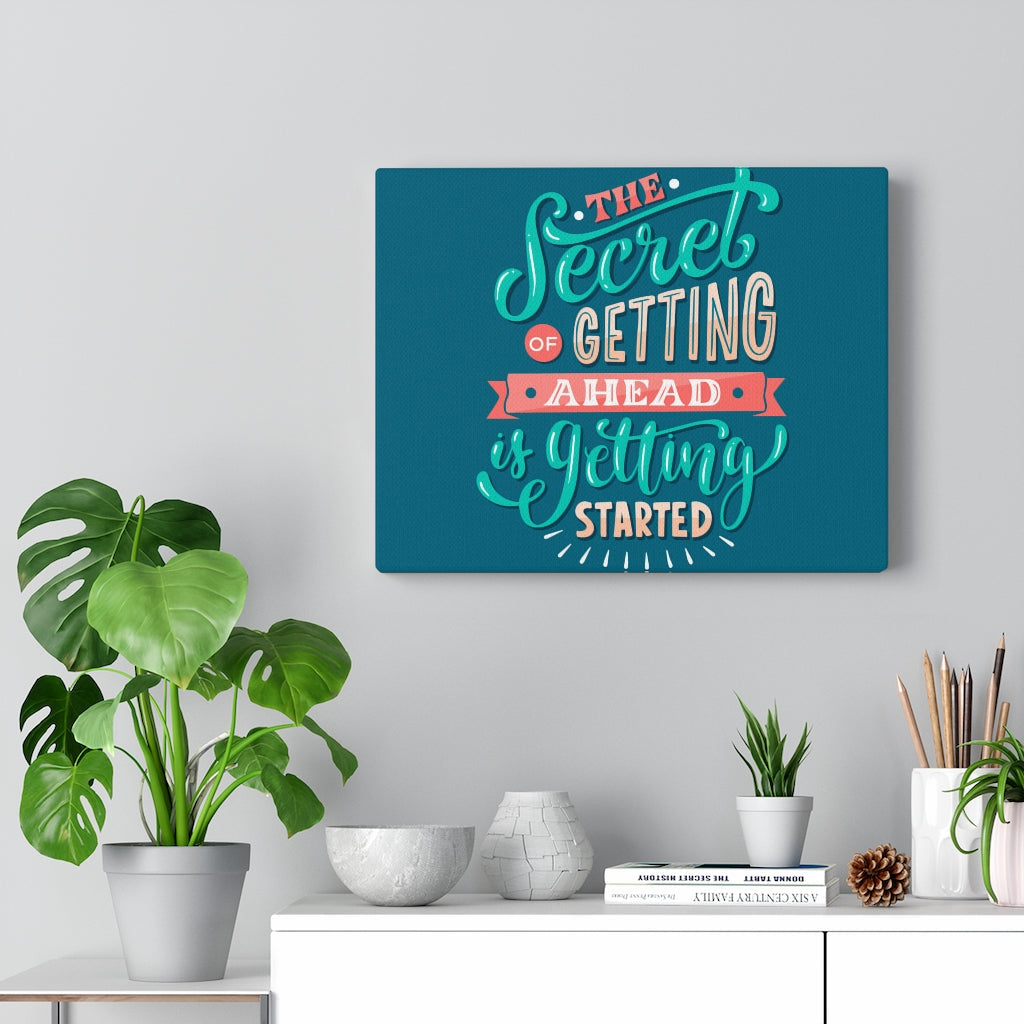 Scripture Walls Inspirational Wall Art Getting Started Wall Art Motivational Motto Inspiring Prints Artwork Decor Ready to Hang Unframed-Express Your Love Gifts