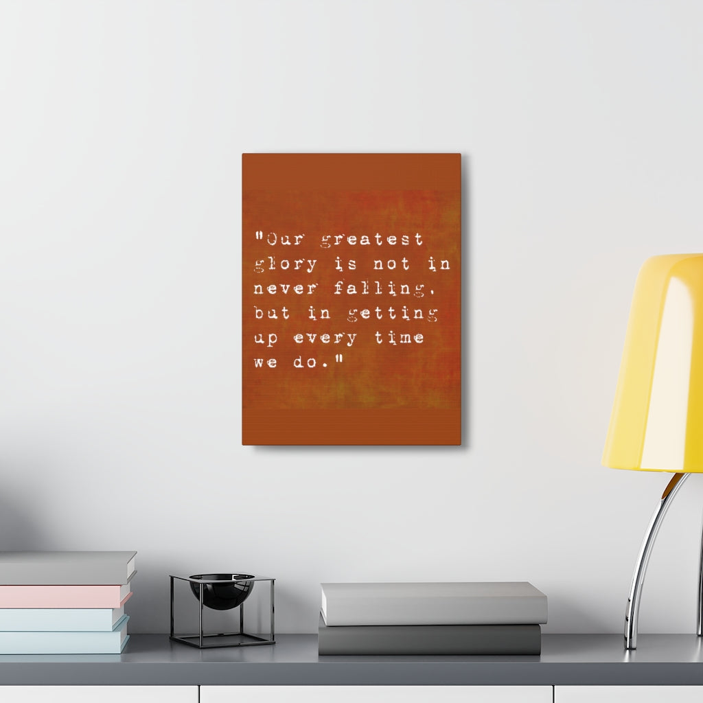Scripture Walls Inspirational Wall Art Getting Up Every Time Motivation Wall Decor for Home Office Gym Inspiring Success Quote Print Ready to Hang Unframed-Express Your Love Gifts