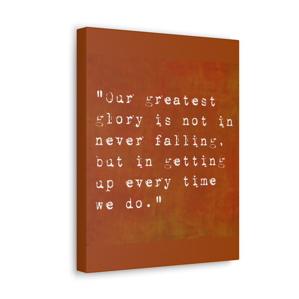 Scripture Walls Inspirational Wall Art Getting Up Every Time Motivation Wall Decor for Home Office Gym Inspiring Success Quote Print Ready to Hang Unframed-Express Your Love Gifts