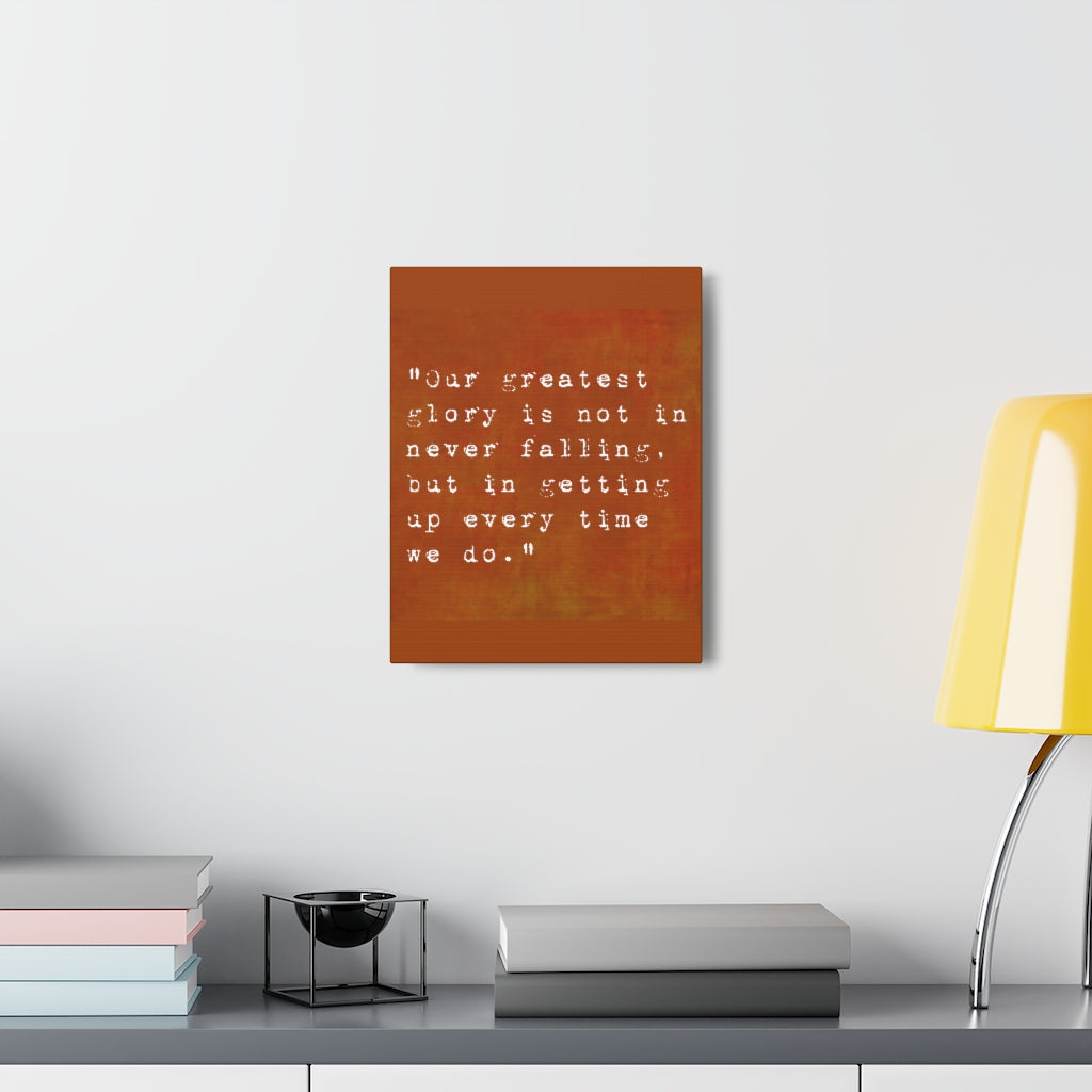 Scripture Walls Inspirational Wall Art Getting Up Every Time Motivation Wall Decor for Home Office Gym Inspiring Success Quote Print Ready to Hang Unframed-Express Your Love Gifts