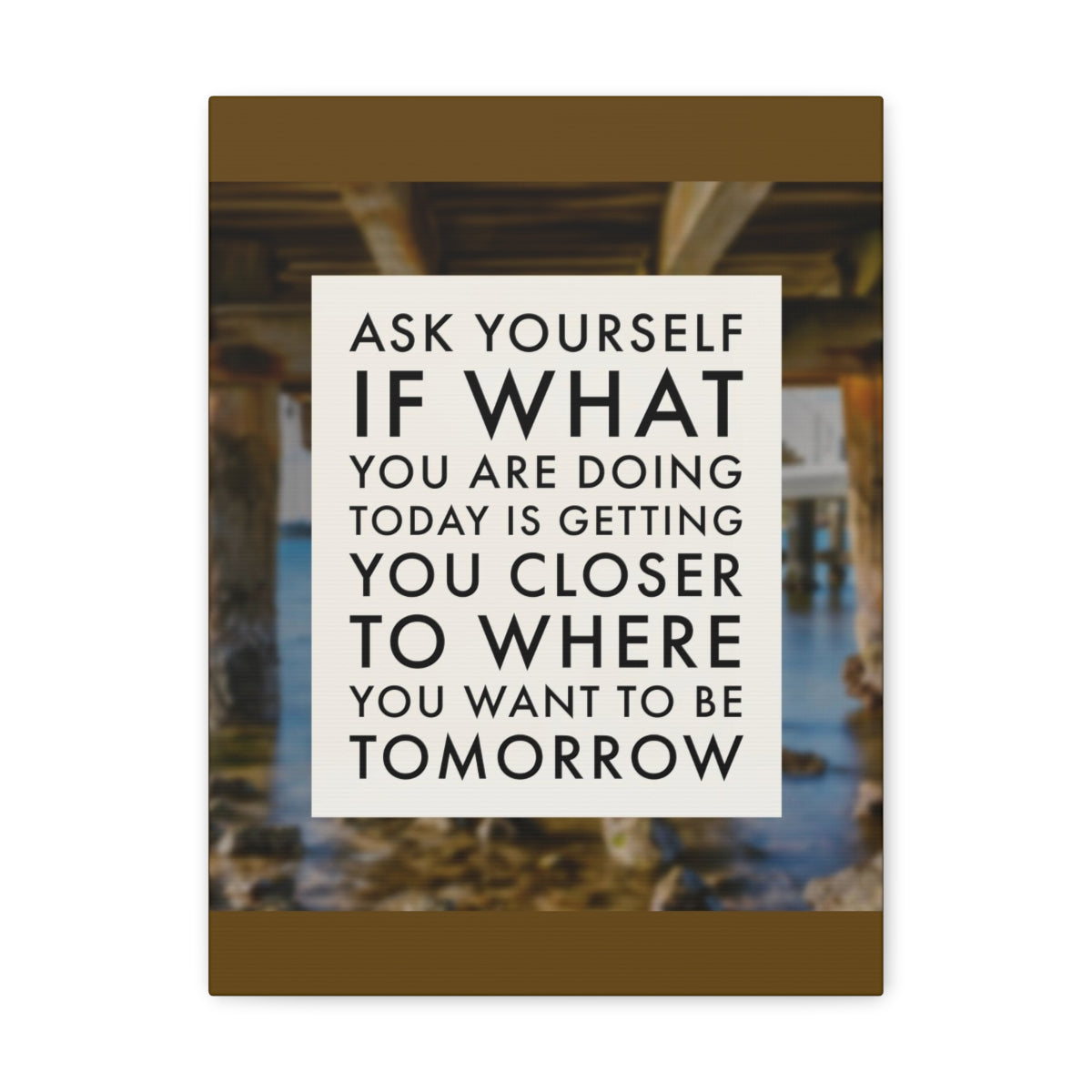 Scripture Walls Inspirational Wall Art Getting You Closer To Tomorrow Motivation Wall Decor for Home Office Gym Inspiring Success Quote Print Ready to Hang Unframed-Express Your Love Gifts