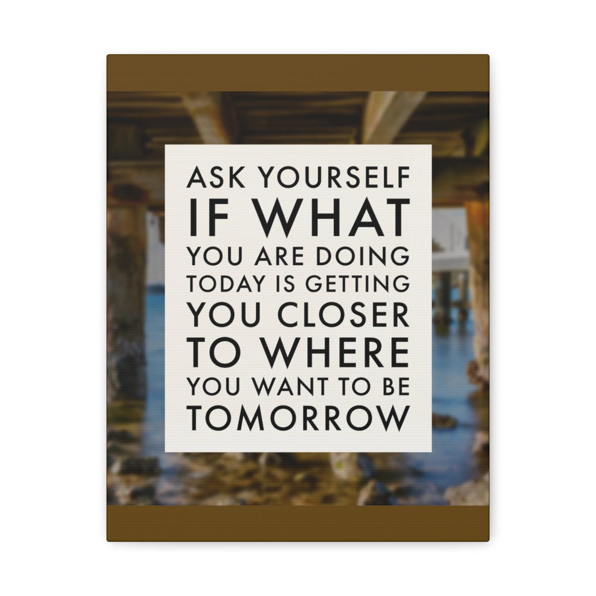 Scripture Walls Inspirational Wall Art Getting You Closer To Tomorrow Motivation Wall Decor for Home Office Gym Inspiring Success Quote Print Ready to Hang Unframed-Express Your Love Gifts