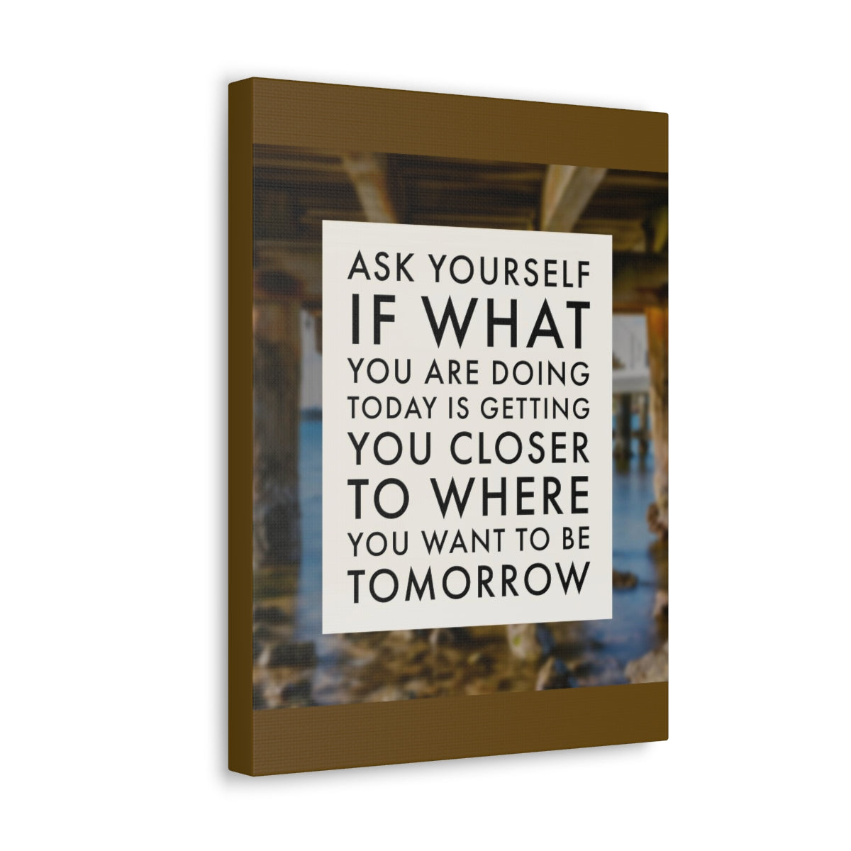Scripture Walls Inspirational Wall Art Getting You Closer To Tomorrow Motivation Wall Decor for Home Office Gym Inspiring Success Quote Print Ready to Hang Unframed-Express Your Love Gifts