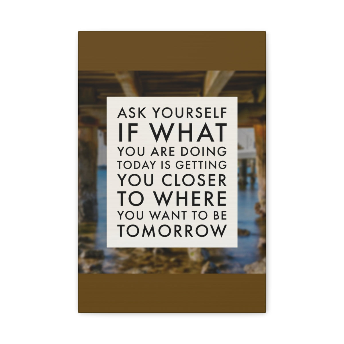 Scripture Walls Inspirational Wall Art Getting You Closer To Tomorrow Motivation Wall Decor for Home Office Gym Inspiring Success Quote Print Ready to Hang Unframed-Express Your Love Gifts