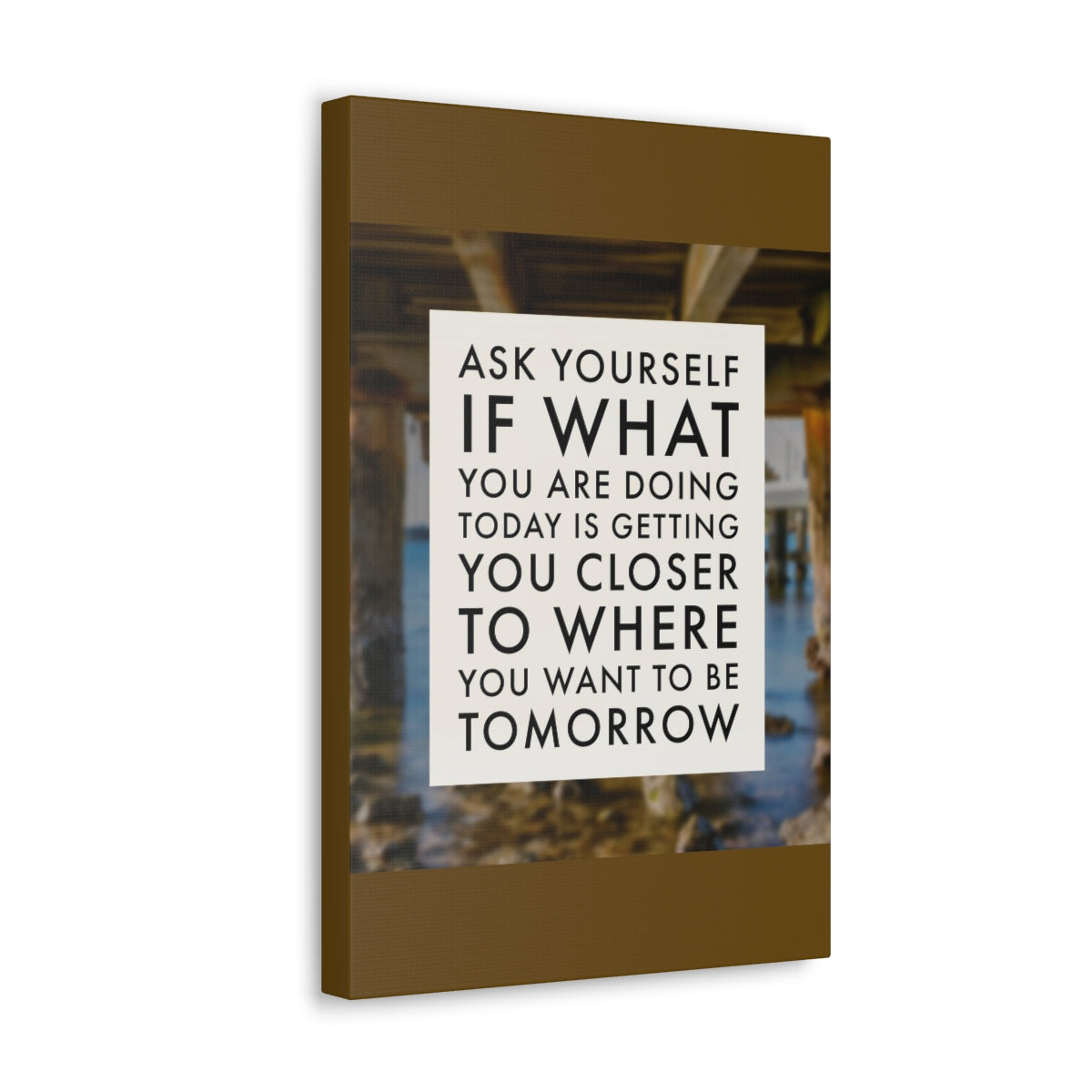 Scripture Walls Inspirational Wall Art Getting You Closer To Tomorrow Motivation Wall Decor for Home Office Gym Inspiring Success Quote Print Ready to Hang Unframed-Express Your Love Gifts