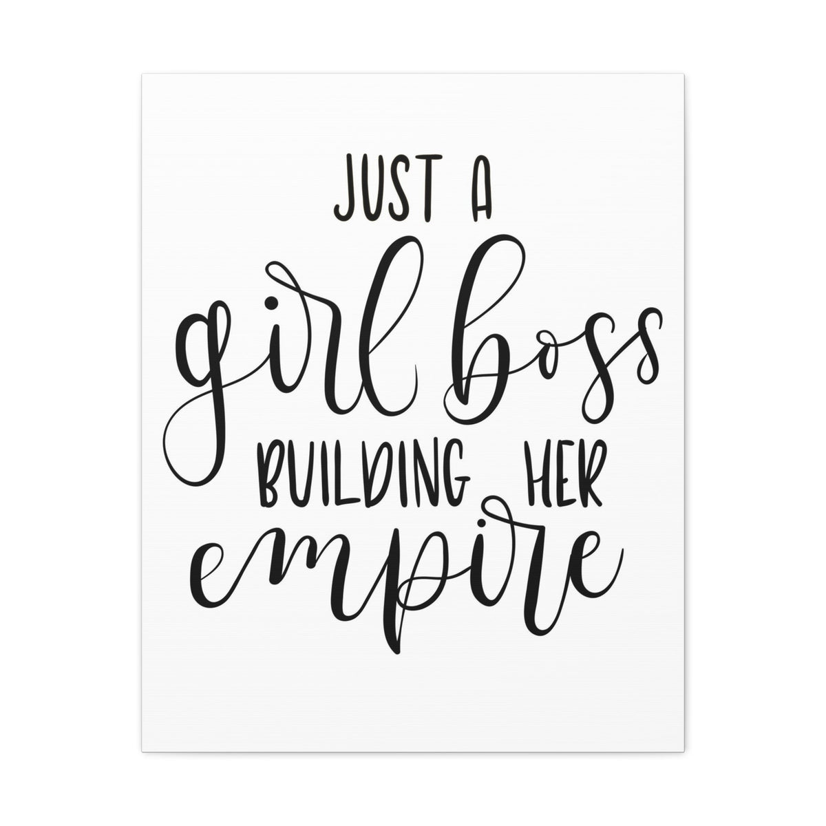 Scripture Walls Inspirational Wall Art Girl Boss Building Empire Motivation Wall Decor for Home Office Gym Inspiring Success Quote Print Ready to Hang Unframed-Express Your Love Gifts