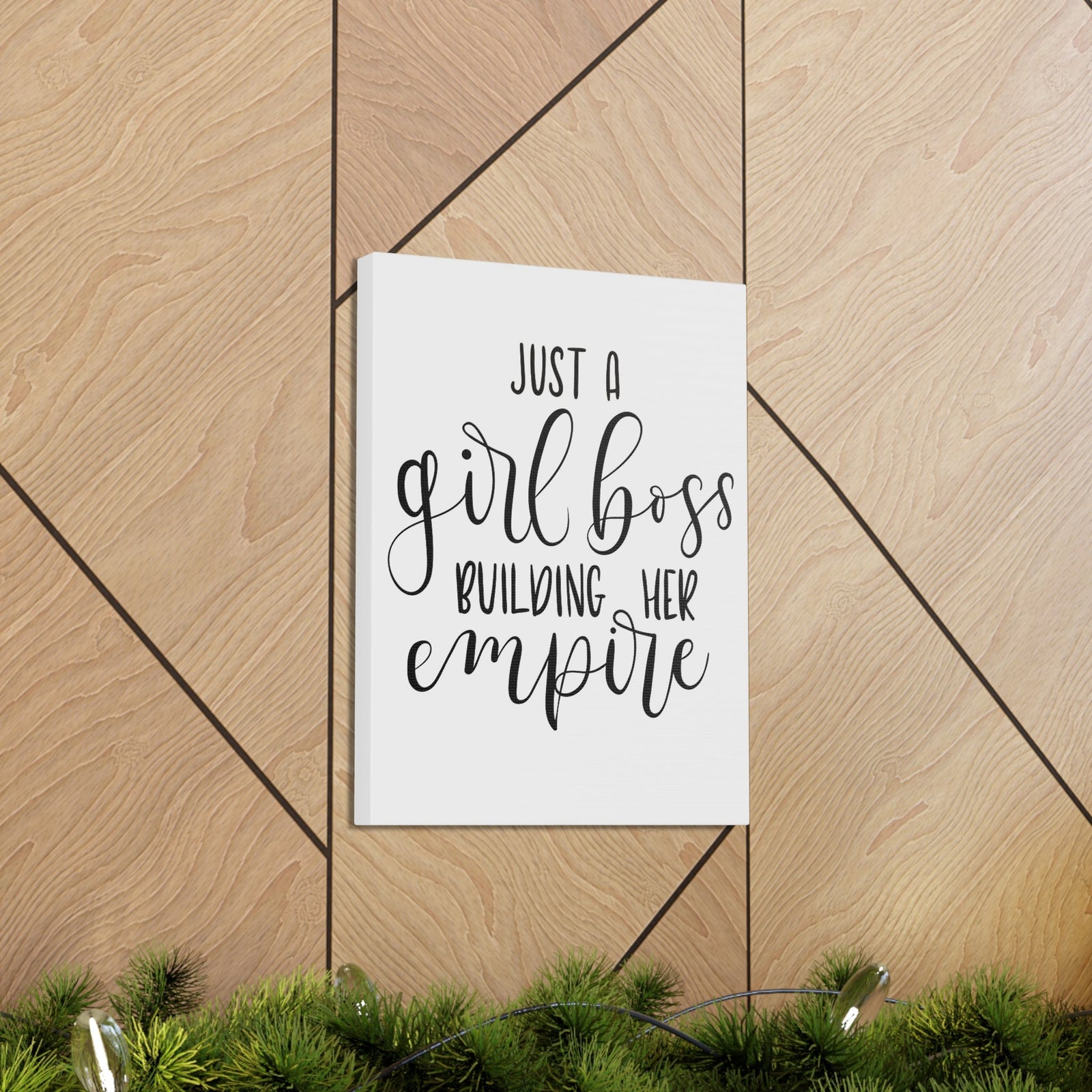 Scripture Walls Inspirational Wall Art Girl Boss Building Empire Motivation Wall Decor for Home Office Gym Inspiring Success Quote Print Ready to Hang Unframed-Express Your Love Gifts