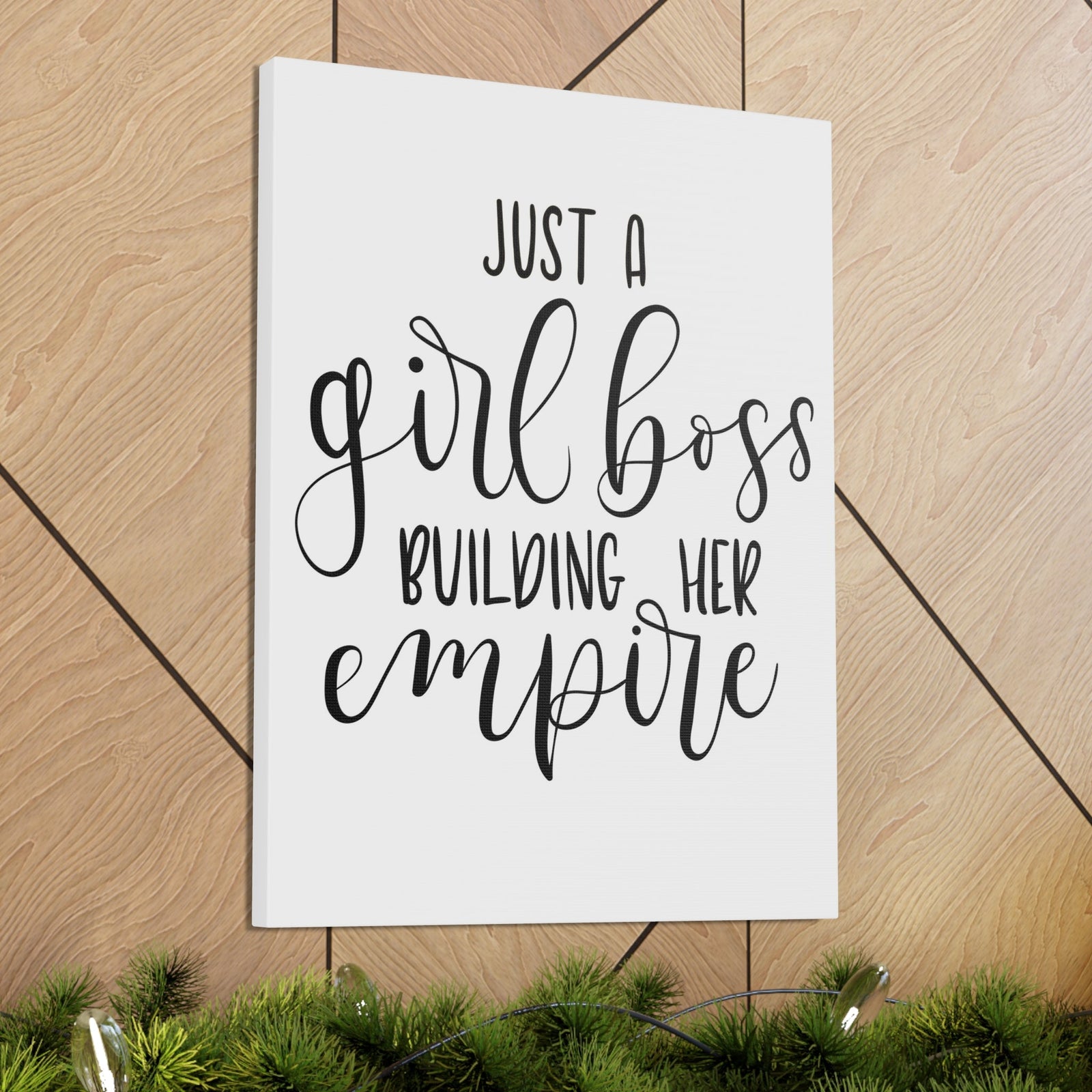 Scripture Walls Inspirational Wall Art Girl Boss Building Empire Motivation Wall Decor for Home Office Gym Inspiring Success Quote Print Ready to Hang Unframed-Express Your Love Gifts