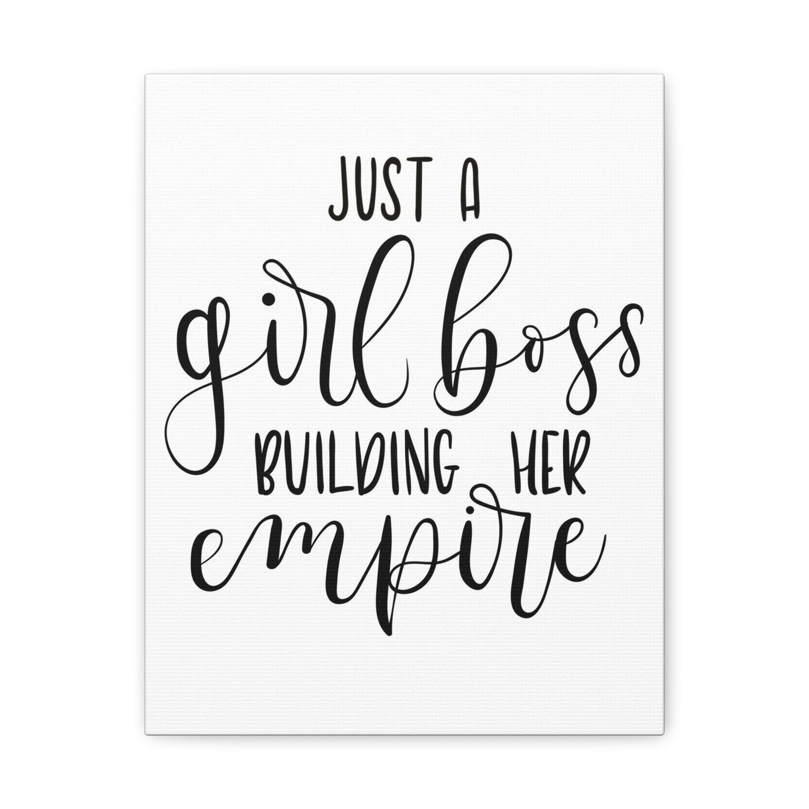 Scripture Walls Inspirational Wall Art Girl Boss Building Empire Motivation Wall Decor for Home Office Gym Inspiring Success Quote Print Ready to Hang Unframed-Express Your Love Gifts