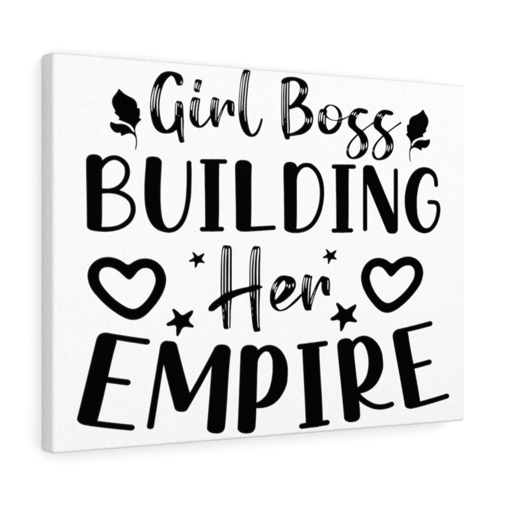 Scripture Walls Inspirational Wall Art Girl Boss Building Her Empire Wall Art Motivation Wall Decor for Home Office Gym Inspiring Success Quote Print Ready to Hang Unframed-Express Your Love Gifts