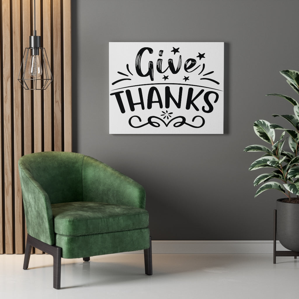 Scripture Walls Inspirational Wall Art Give Thanks Plain Wall Art Motivation Wall Decor for Home Office Gym Inspiring Success Quote Print Ready to Hang Unframed-Express Your Love Gifts