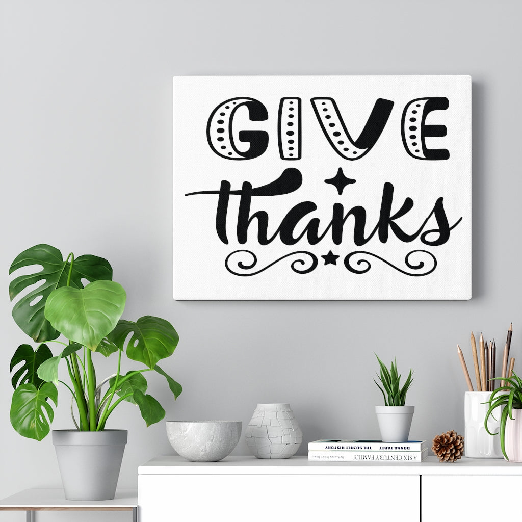 Scripture Walls Inspirational Wall Art Give Thanks Wall Art Motivation Wall Decor for Home Office Gym Inspiring Success Quote Print Ready to Hang Unframed-Express Your Love Gifts