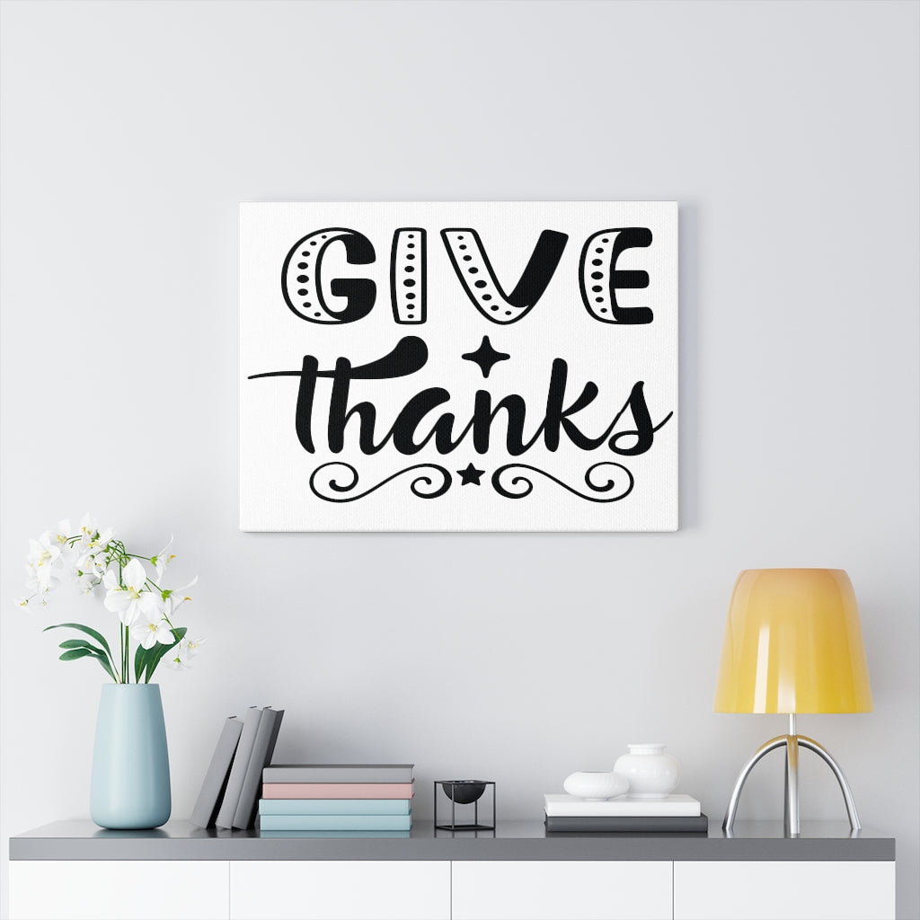 Scripture Walls Inspirational Wall Art Give Thanks Wall Art Motivation Wall Decor for Home Office Gym Inspiring Success Quote Print Ready to Hang Unframed-Express Your Love Gifts
