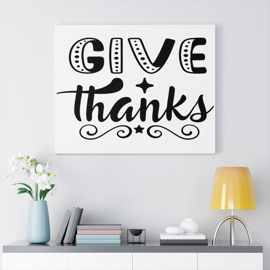 Scripture Walls Inspirational Wall Art Give Thanks Wall Art Motivation Wall Decor for Home Office Gym Inspiring Success Quote Print Ready to Hang Unframed-Express Your Love Gifts