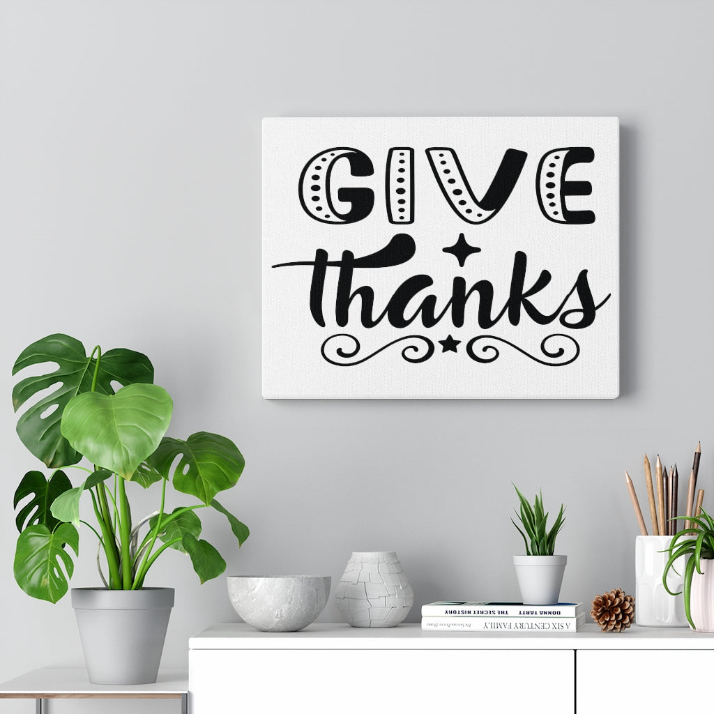 Scripture Walls Inspirational Wall Art Give Thanks Wall Art Motivation Wall Decor for Home Office Gym Inspiring Success Quote Print Ready to Hang Unframed-Express Your Love Gifts