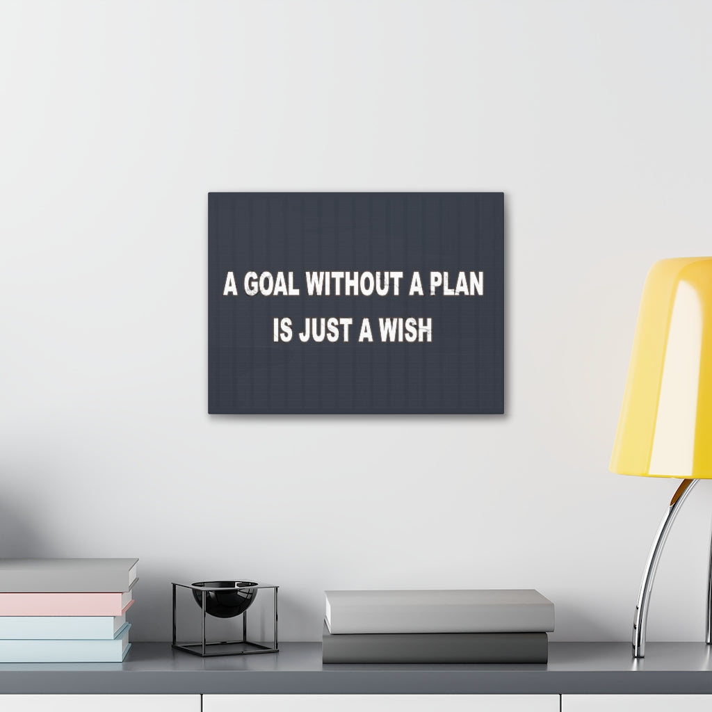 Scripture Walls Inspirational Wall Art Goal Without A Plan Motivation Wall Decor for Home Office Gym Inspiring Success Quote Print Ready to Hang Unframed-Express Your Love Gifts