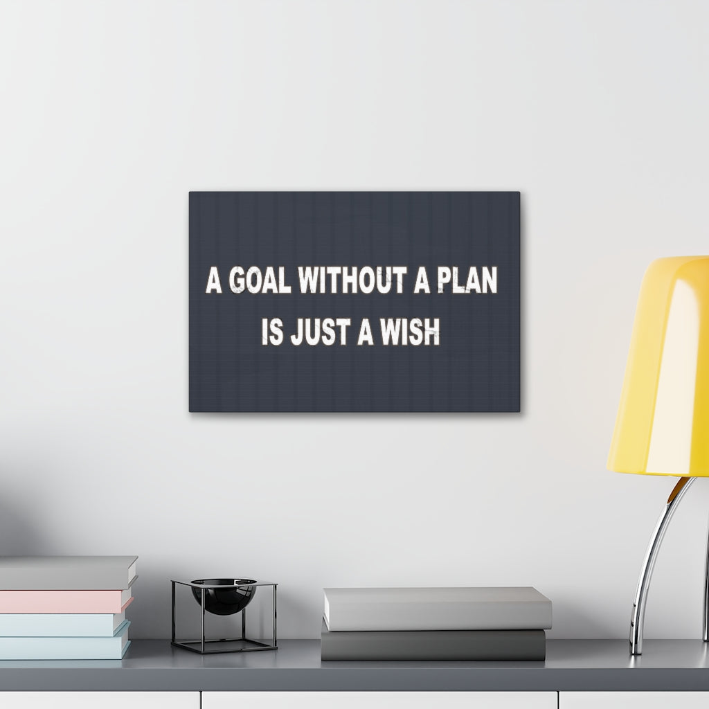Scripture Walls Inspirational Wall Art Goal Without A Plan Motivation Wall Decor for Home Office Gym Inspiring Success Quote Print Ready to Hang Unframed-Express Your Love Gifts