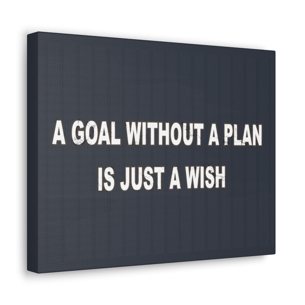 Scripture Walls Inspirational Wall Art Goal Without A Plan Motivation Wall Decor for Home Office Gym Inspiring Success Quote Print Ready to Hang Unframed-Express Your Love Gifts