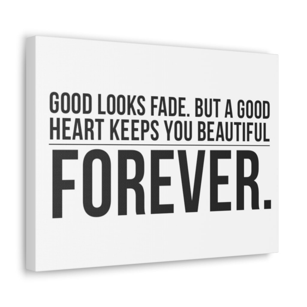 Scripture Walls Inspirational Wall Art Good Heart Keeps Beautiful Motivation Wall Decor for Home Office Gym Inspiring Success Quote Print Ready to Hang Unframed-Express Your Love Gifts