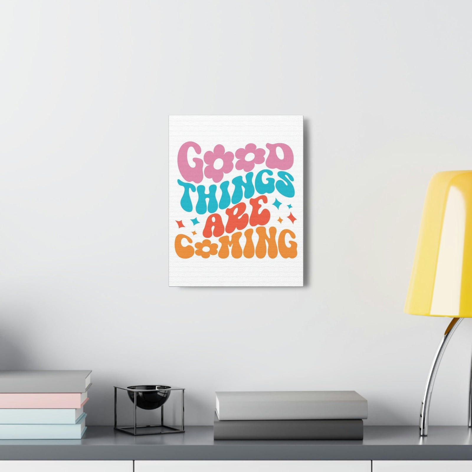 Scripture Walls Inspirational Wall Art Good Things Are Coming Colors Motivation Wall Decor for Home Office Gym Inspiring Success Quote Print Ready to Hang Unframed-Express Your Love Gifts