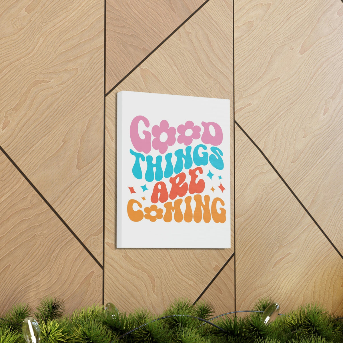 Scripture Walls Inspirational Wall Art Good Things Are Coming Colors Motivation Wall Decor for Home Office Gym Inspiring Success Quote Print Ready to Hang Unframed-Express Your Love Gifts