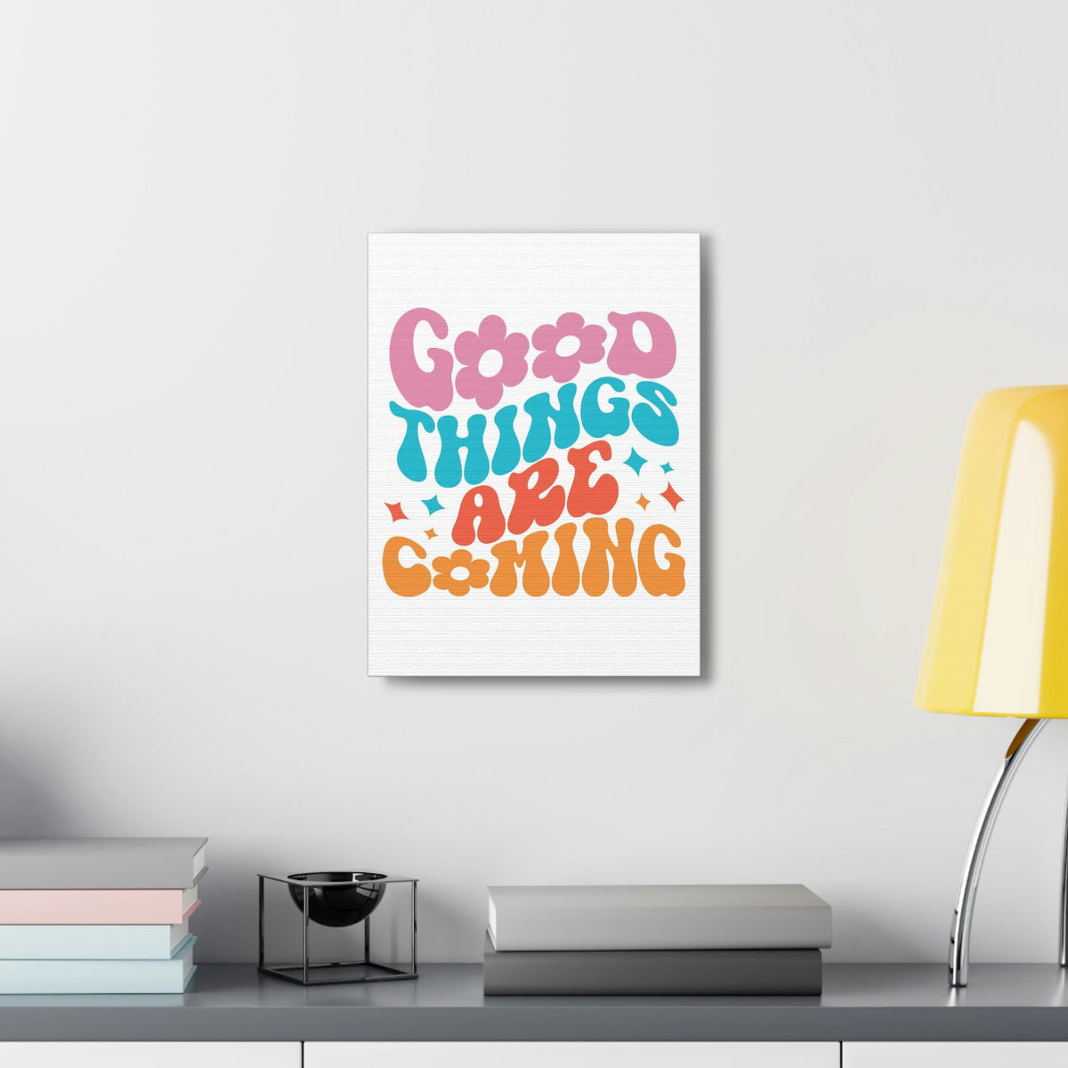 Scripture Walls Inspirational Wall Art Good Things Are Coming Colors Motivation Wall Decor for Home Office Gym Inspiring Success Quote Print Ready to Hang Unframed-Express Your Love Gifts