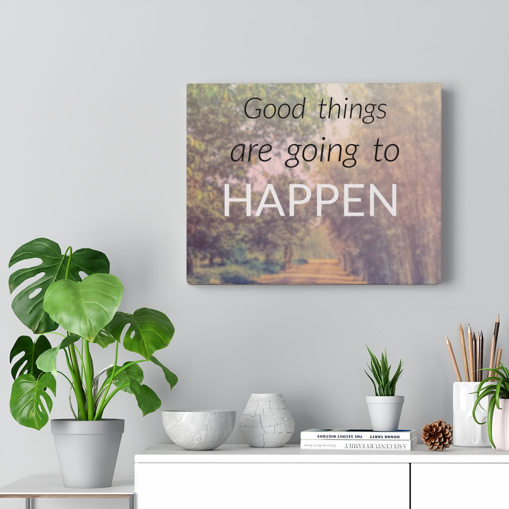 Scripture Walls Inspirational Wall Art Good Things Are Going To Happen Motivational Print Ready to Hang Artwork Unframed-Express Your Love Gifts