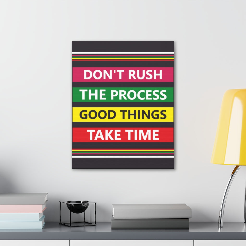 Scripture Walls Inspirational Wall Art Good Things Take Time Motivation Wall Decor for Home Office Gym Inspiring Success Quote Print Ready to Hang Unframed-Express Your Love Gifts