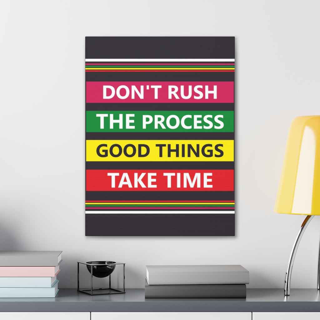 Scripture Walls Inspirational Wall Art Good Things Take Time Motivation Wall Decor for Home Office Gym Inspiring Success Quote Print Ready to Hang Unframed-Express Your Love Gifts
