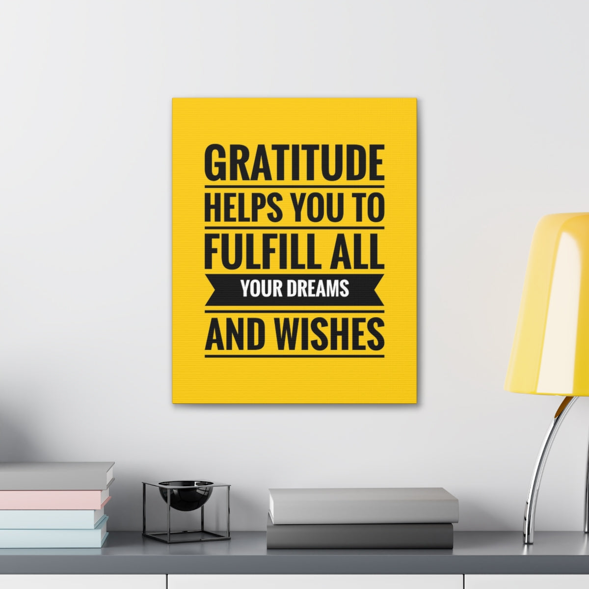 Scripture Walls Inspirational Wall Art Gratitude Fulfill Your Dreams Motivation Wall Decor for Home Office Gym Inspiring Success Quote Print Ready to Hang Unframed-Express Your Love Gifts