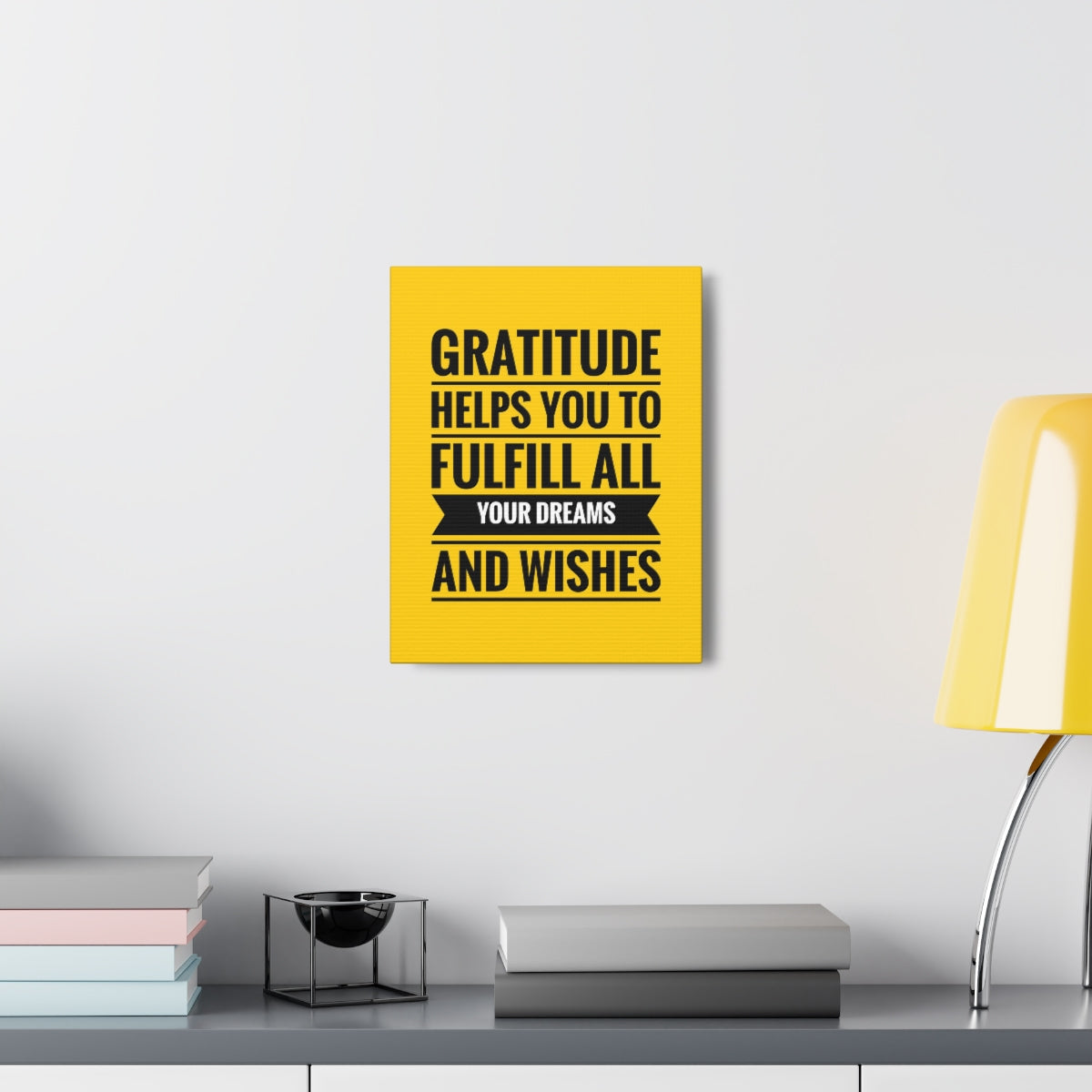 Scripture Walls Inspirational Wall Art Gratitude Fulfill Your Dreams Motivation Wall Decor for Home Office Gym Inspiring Success Quote Print Ready to Hang Unframed-Express Your Love Gifts