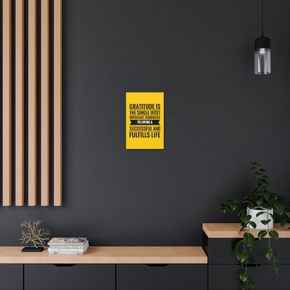 Scripture Walls Inspirational Wall Art Gratitude Is Important Ingredient Motivation Wall Decor for Home Office Gym Inspiring Success Quote Print Ready to Hang Unframed-Express Your Love Gifts