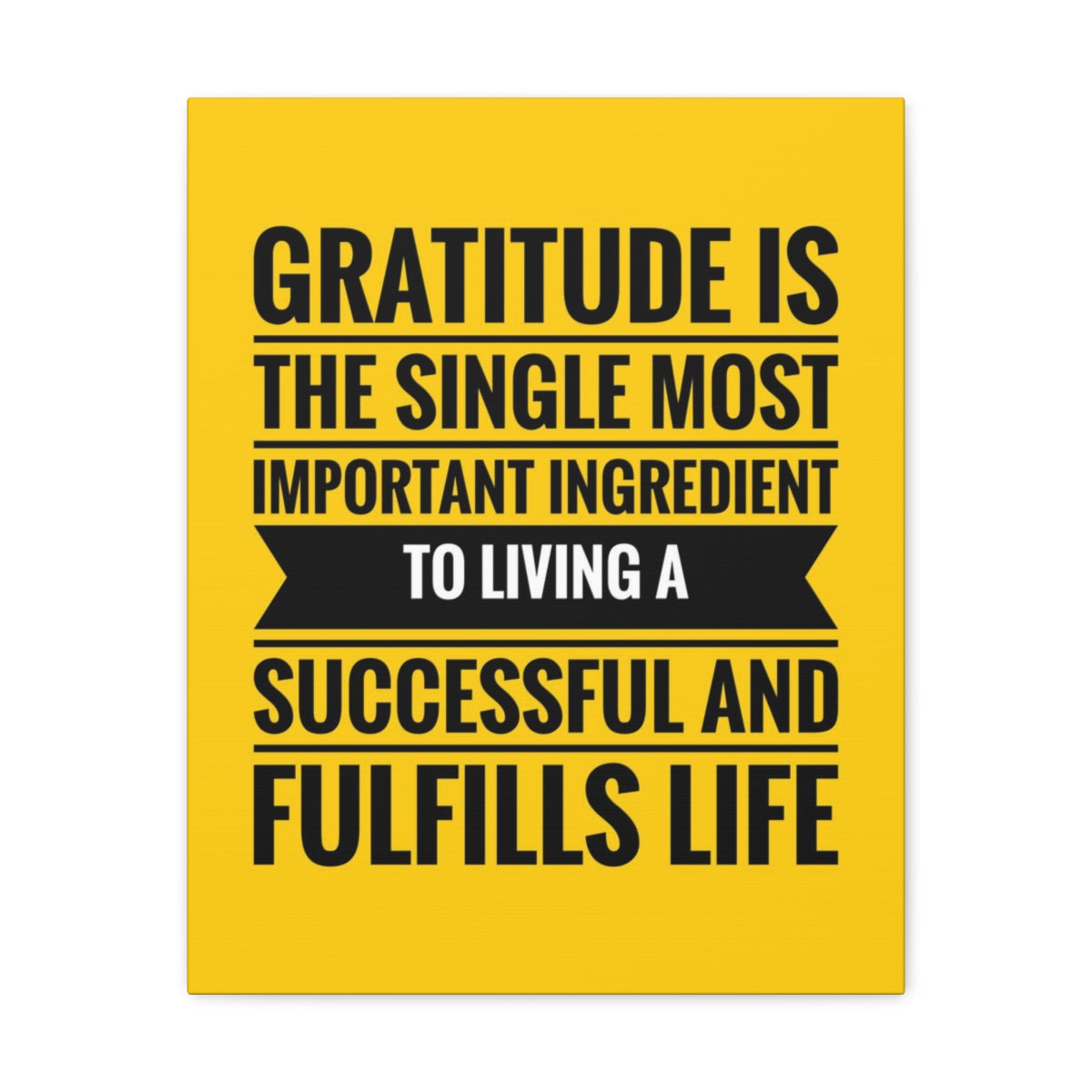 Scripture Walls Inspirational Wall Art Gratitude Is Important Ingredient Motivation Wall Decor for Home Office Gym Inspiring Success Quote Print Ready to Hang Unframed-Express Your Love Gifts