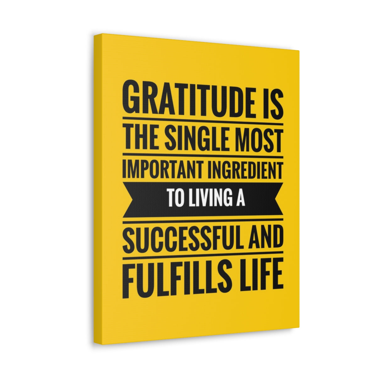 Scripture Walls Inspirational Wall Art Gratitude Is Important Ingredient Motivation Wall Decor for Home Office Gym Inspiring Success Quote Print Ready to Hang Unframed-Express Your Love Gifts